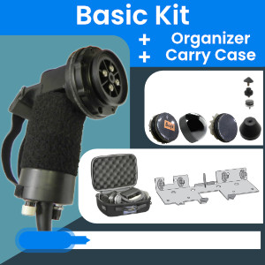 The Vibracussor® Basic Kit With Shelf Organizer And Carry Case