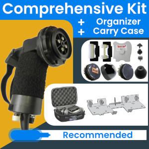 The Vibracussor® Comprehensive Kit With Shelf Organizer And Carry Case